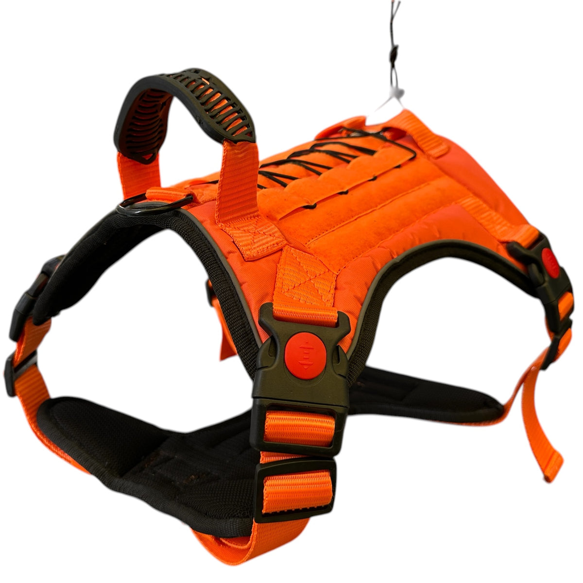Orange Tactical Dog Harness No Pull | Heavy Duty Adjustable K9 Vest with Handle, Reflective Military Pet Harness for Medium & Large Dogs