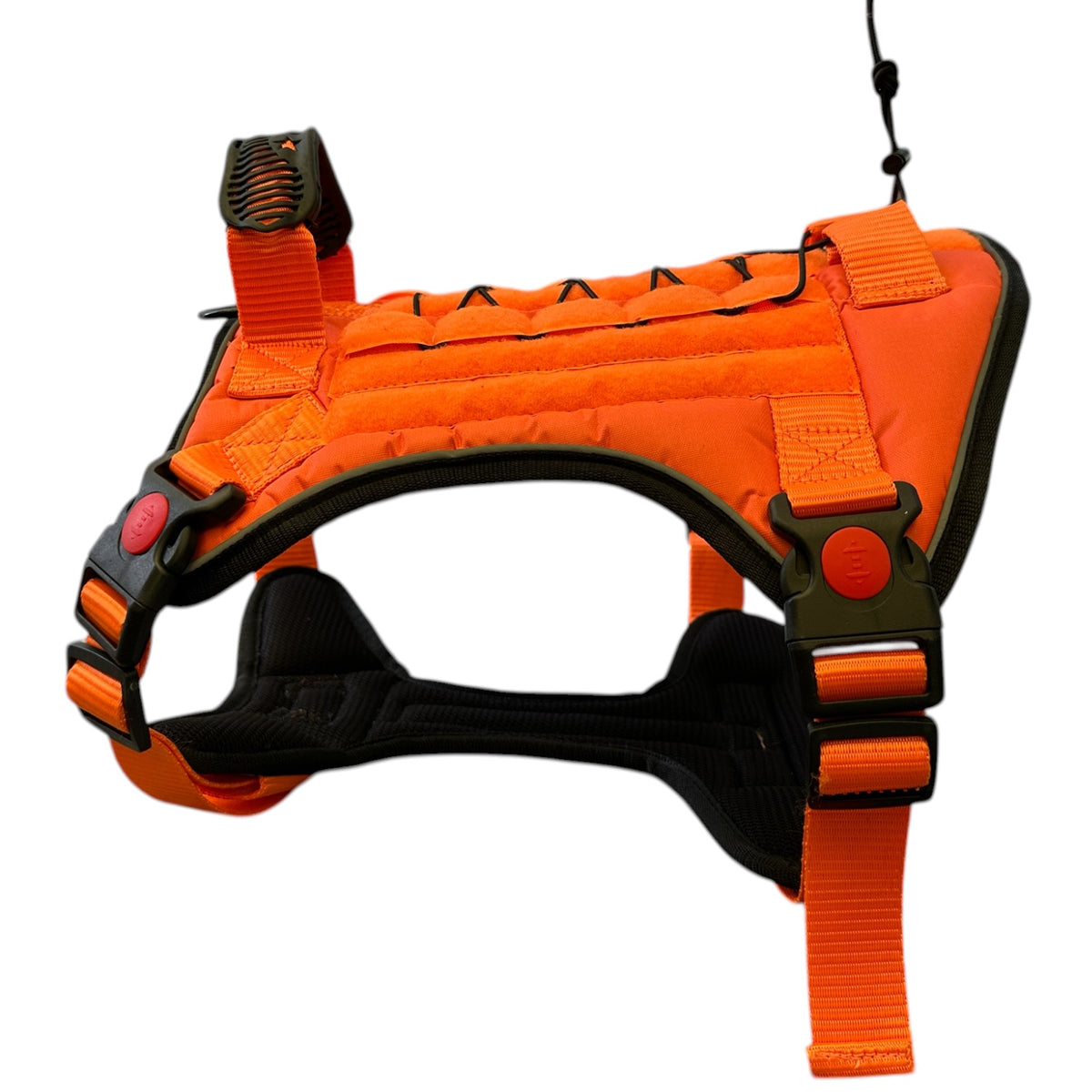 Orange Tactical Dog Harness No Pull | Heavy Duty Adjustable K9 Vest with Handle, Reflective Military Pet Harness for Medium & Large Dogs