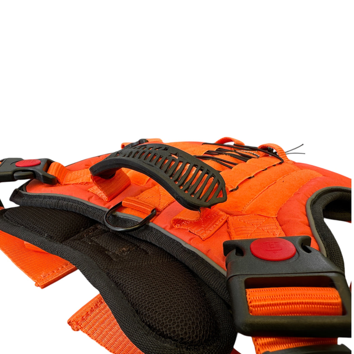 Orange Tactical Dog Harness No Pull | Heavy Duty Adjustable K9 Vest with Handle, Reflective Military Pet Harness for Medium & Large Dogs