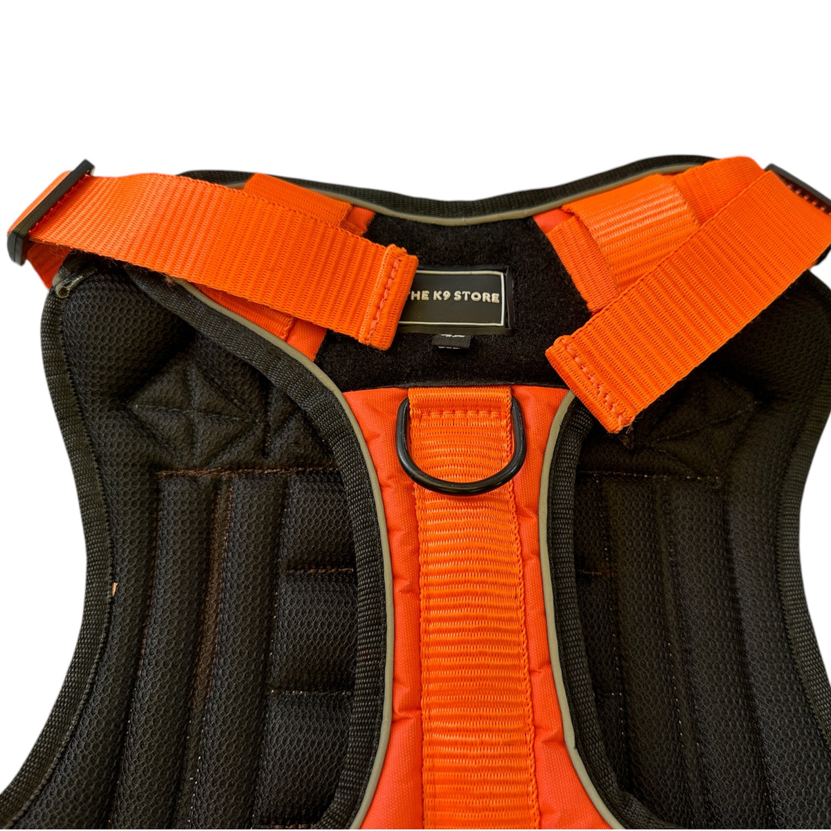 Orange Tactical Dog Harness No Pull | Heavy Duty Adjustable K9 Vest with Handle, Reflective Military Pet Harness for Medium & Large Dogs