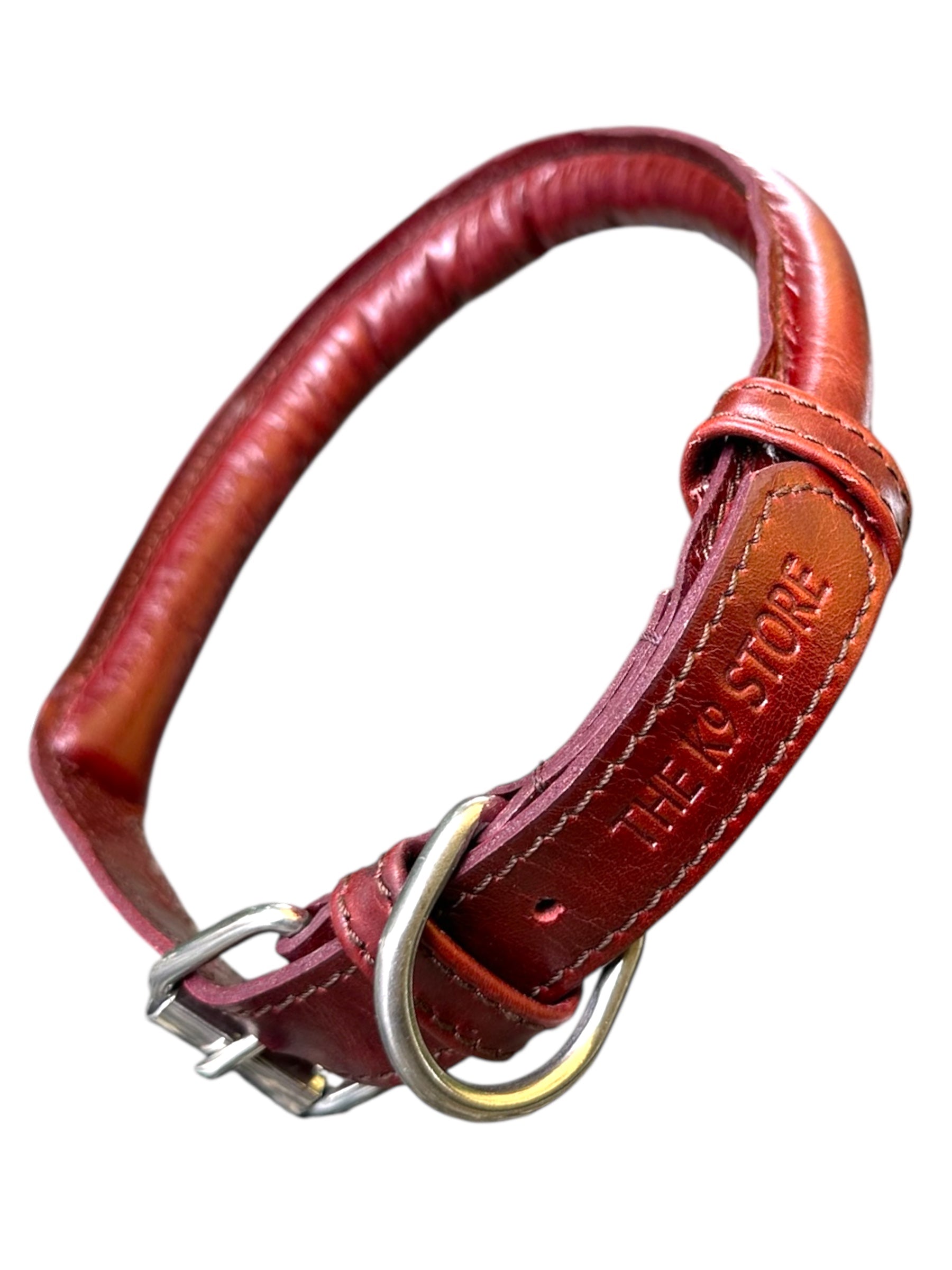 Handmade Rope Design Leather Dog Collar | Heavy Metal Support | Premium K9 Collar (India Only)