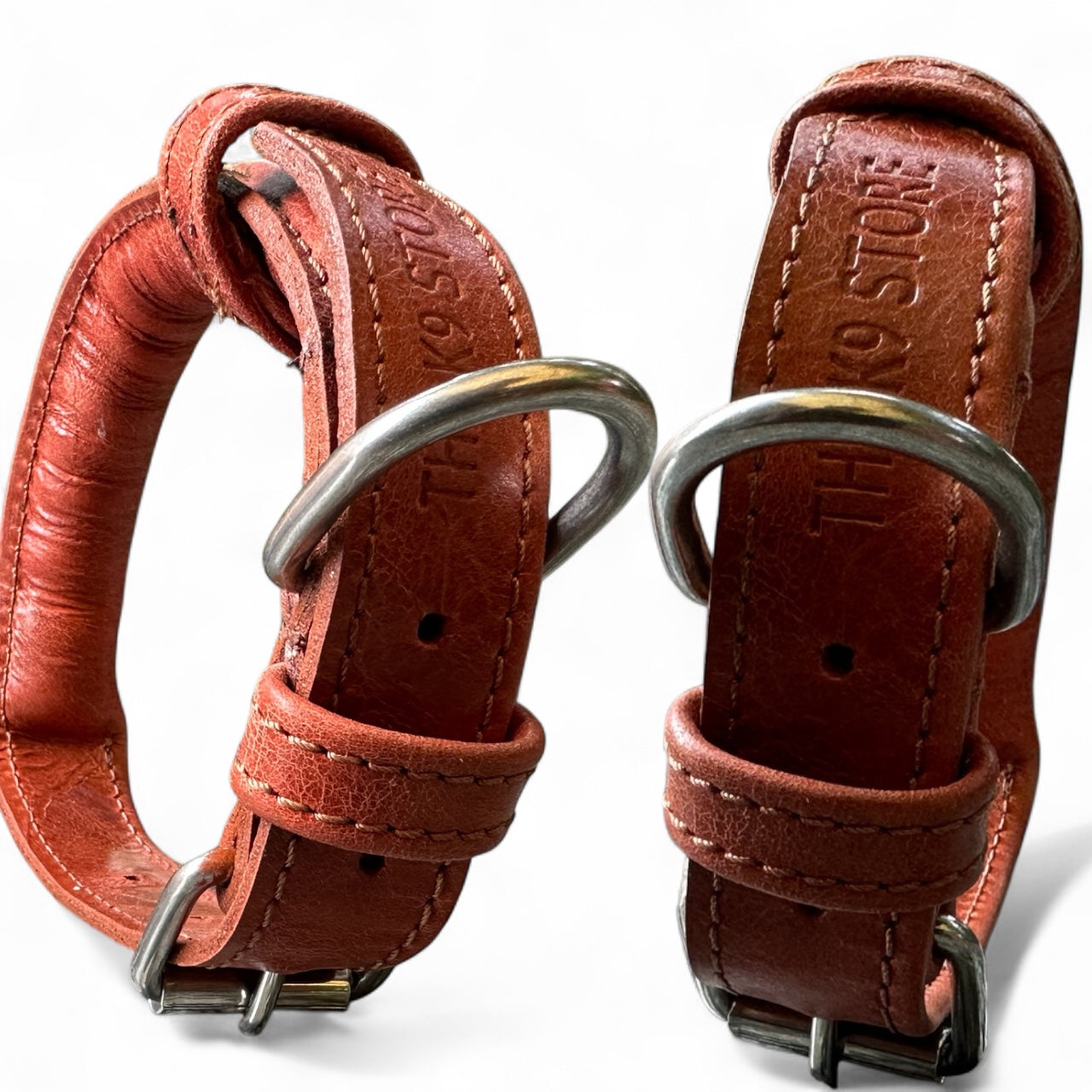 Handmade Rope Design Leather Dog Collar | Heavy Metal Support | Premium K9 Collar (India Only)