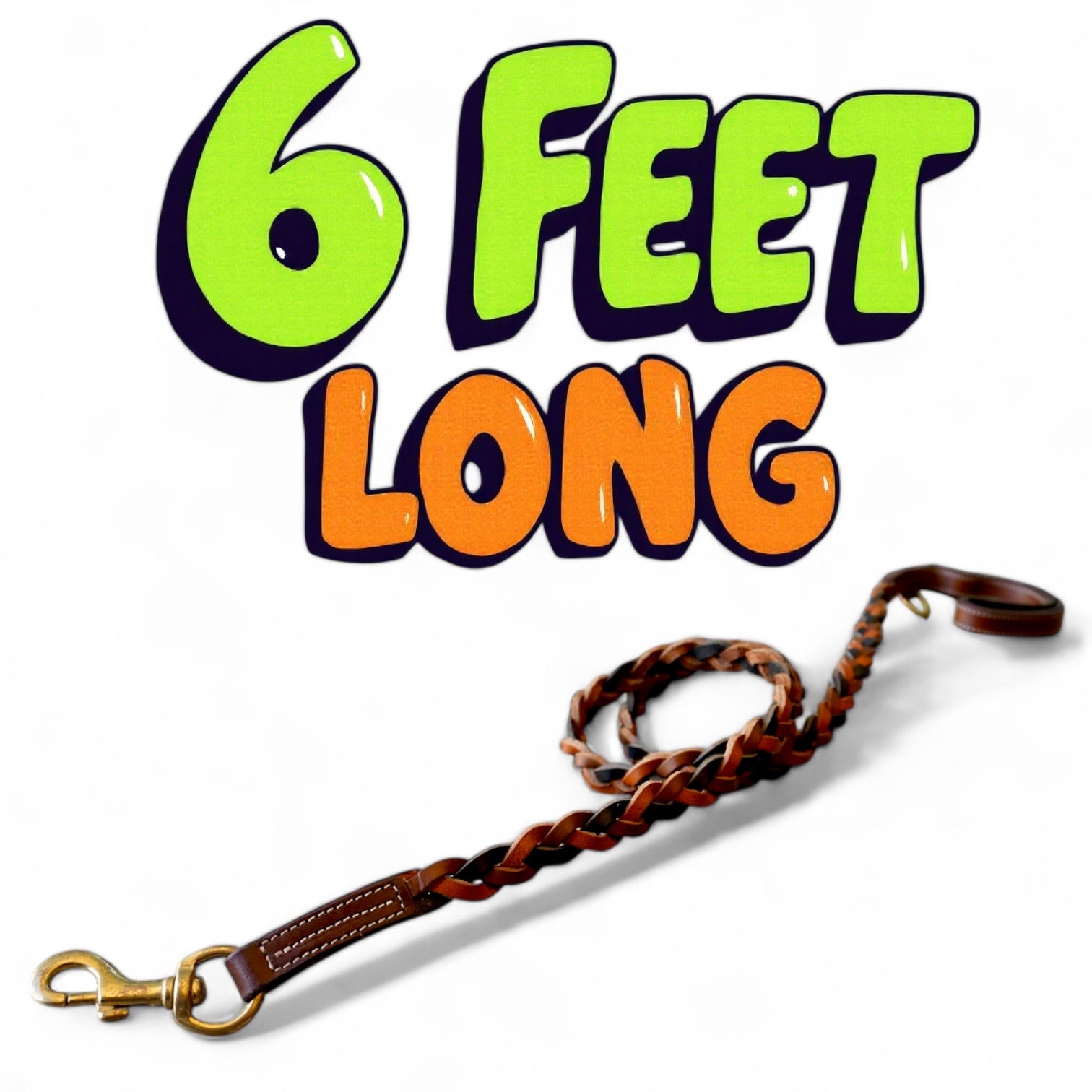 The K9 Store Premium Leather Braided Dog Leash, 5 Feet Long With Brass Hooks In Tricolor (Tan, Chocolate & Black) For All Dog Breeds