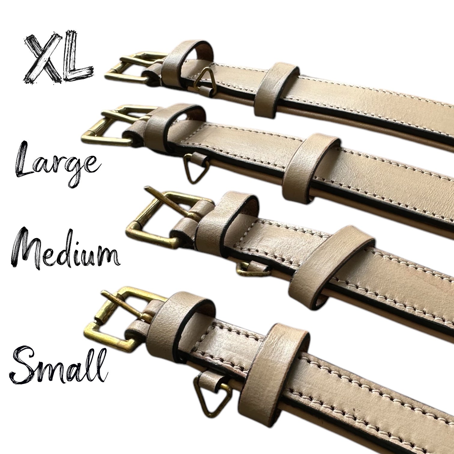 The K9 Store 100% Highgrade Leather Colored Basic Dog Neck Collar (Grey)