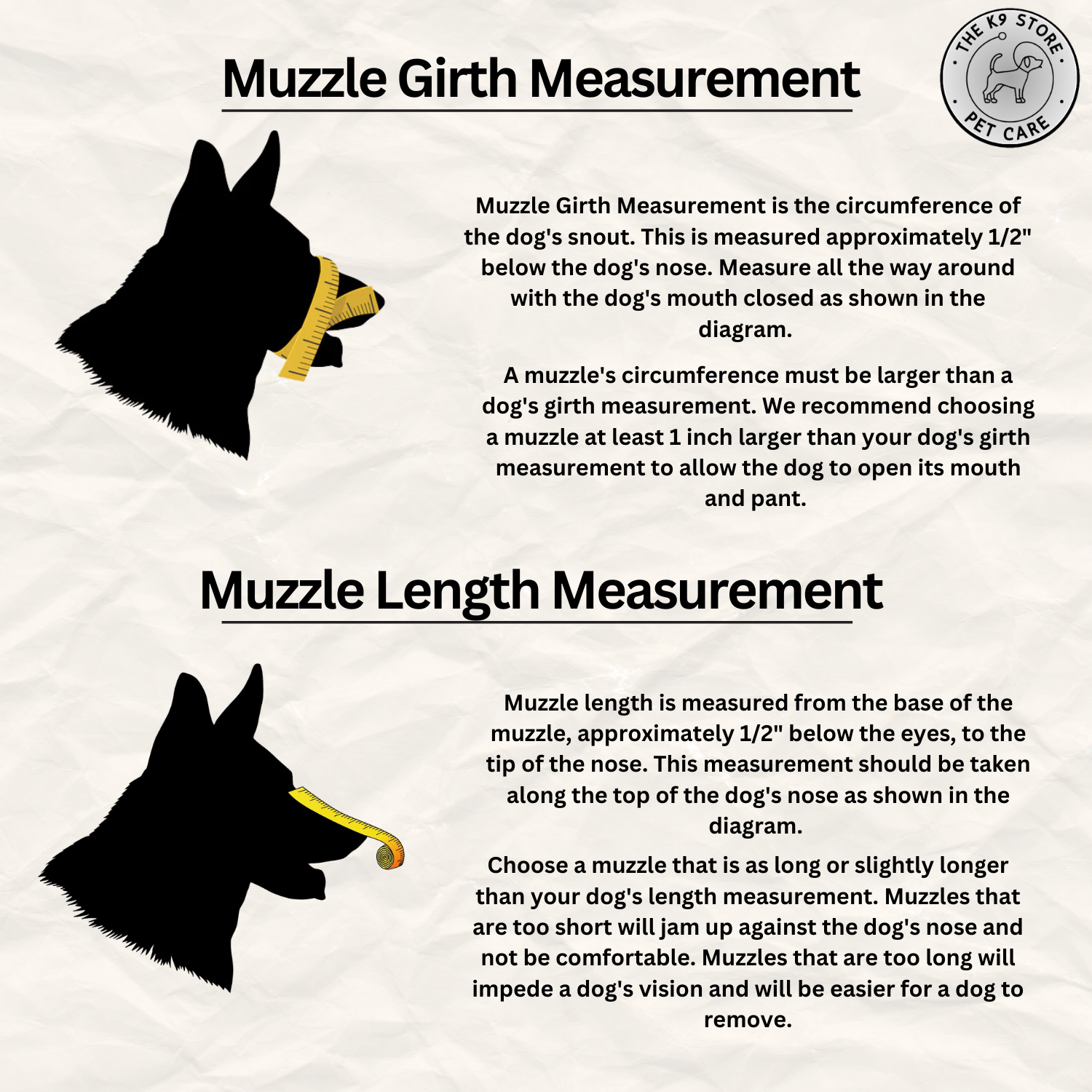 The K9 Store Premium Leather Dog Muzzle, Handstitched Mask for Gaint, Large & Medium Dog Breeds in Black/Tan Color