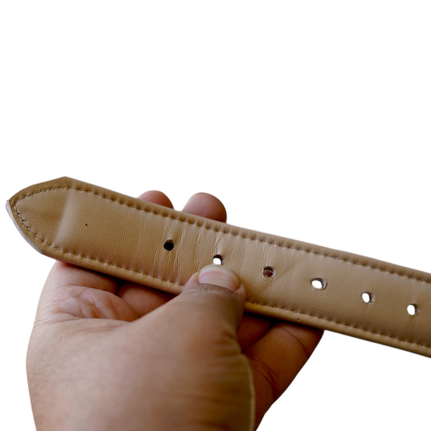 The K9 Store 100% Highgrade Leather Colored Basic Dog Neck Collar (Pink)