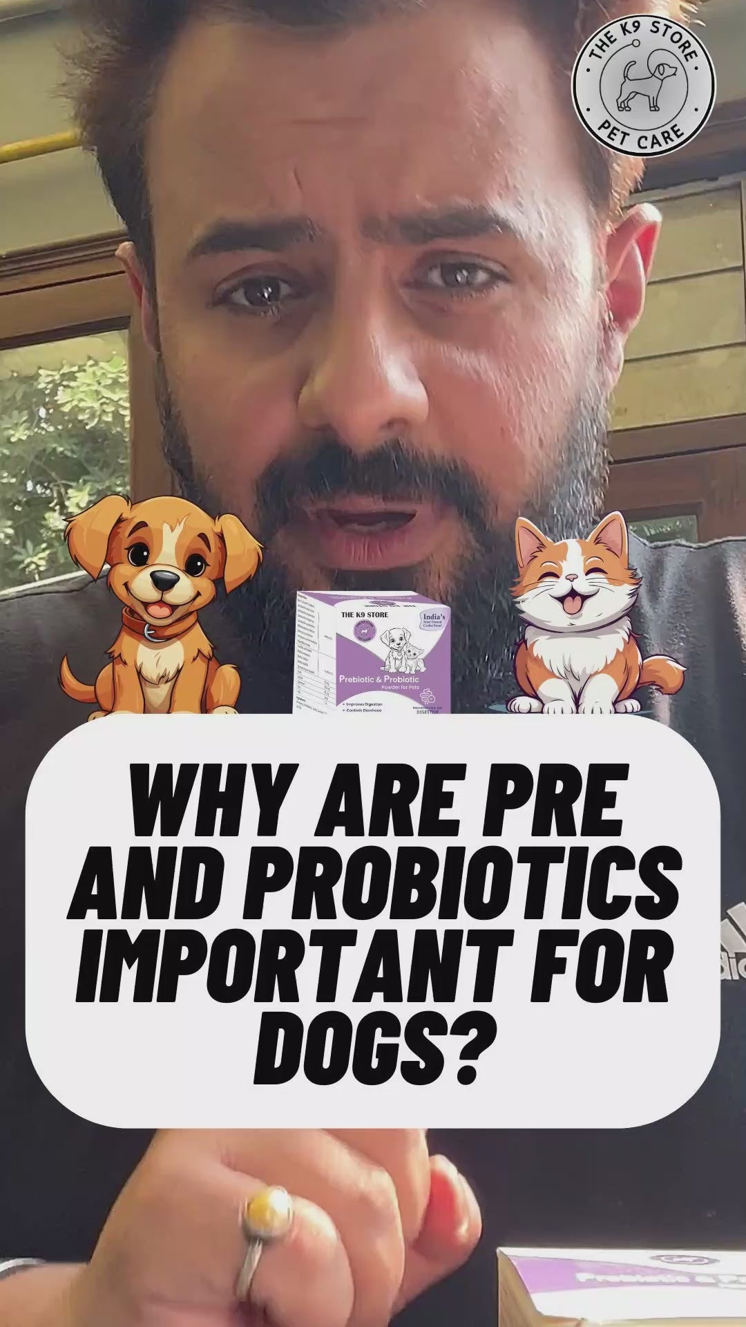 The K9 Store Prebiotics & Probiotics for Dogs & Cats - Gut Health Supplement