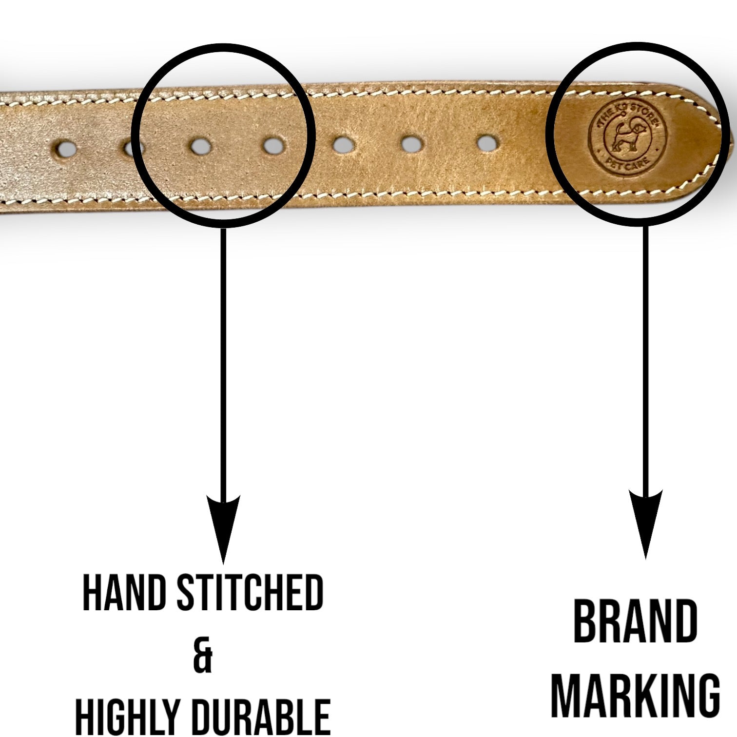 The K9 Store 100% Highgrade Leather Spiked & Studded Designer Dog Neck Collar (Brown) (Bubzee Special)
